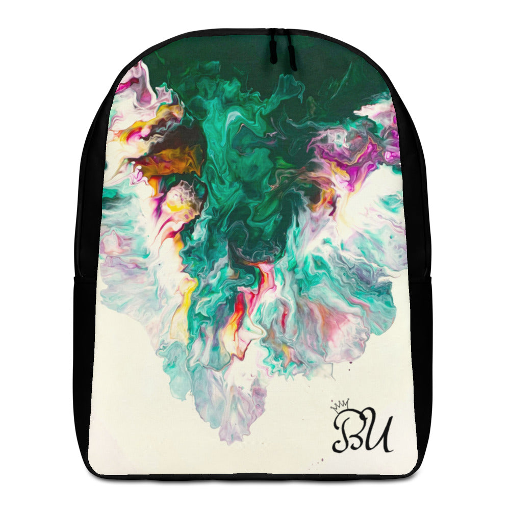 Waterfall abstract art print Minimalist Backpack