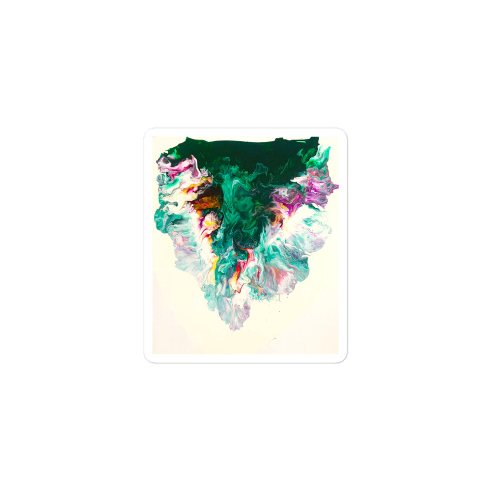 waterfall" abstract art Bubble-free stickers