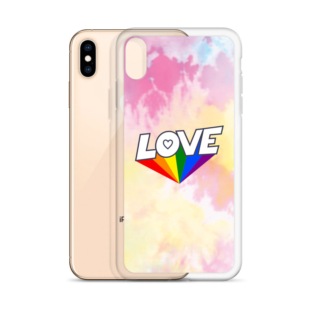 Tie Dye Love iPhone Case