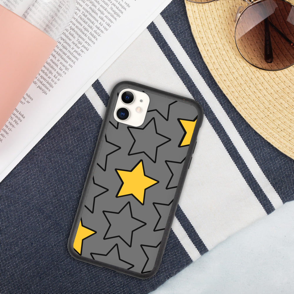 Gold Star Biodegradable phone case